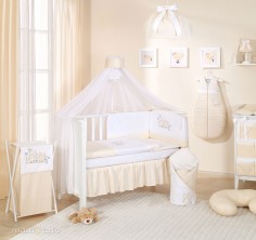 MAMO-TATO - Lenjerie patut 14 piese 120x60 Cute Bird Beige MAMO-TATO - Lenjerie patut 14 piese 120x60 Cute Bird Beige1