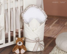 MAMO-TATO - Paturica PortBebe 2 in 1 Ursulet si Iepuras Crem MAMO-TATO - Paturica PortBebe 2 in 1 Ursulet si Iepuras Crem1