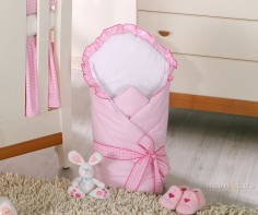 MAMO-TATO - Paturica PortBebe 2 in 1 Ursulet si Iepuras Roz MAMO-TATO - Paturica PortBebe 2 in 1 Ursulet si Iepuras Roz1