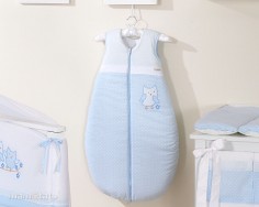 MAMO-TATO - Sac de dormit Cute Bird Blue 84 cm MAMO-TATO - Sac de dormit Cute Bird Blue 84 cm1