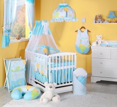 MAMO-TATO - Lenjerie patut 4 piese 120x60 Peisaj Bleu MAMO-TATO - Lenjerie patut 4 piese 120x60 Peisaj Bleu1