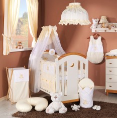 MAMO-TATO - Lenjerie patut 3 piese 120x60 Ursulet Crem + Cearceaf CADOU MAMO-TATO - Lenjerie patut 3 piese 120x60 Ursulet Crem + Cearceaf CADOU1