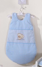 MAMO-TATO - Sac de dormit Ursulet si Iepuras Bleu MAMO-TATO - Sac de dormit Ursulet si Iepuras Bleu1